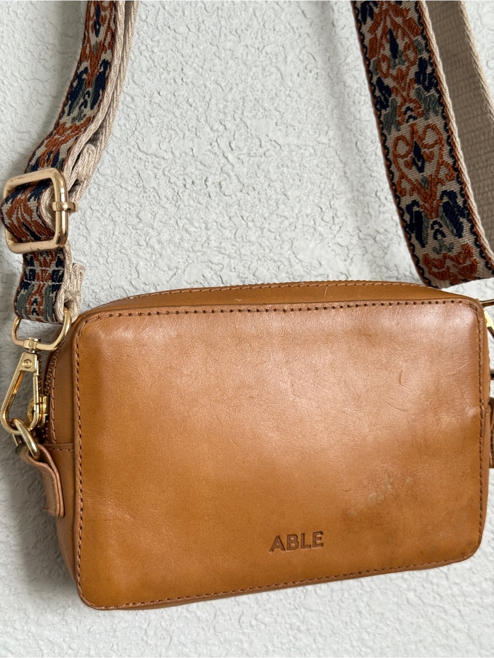 Able Full Grain Leather Waist Bag